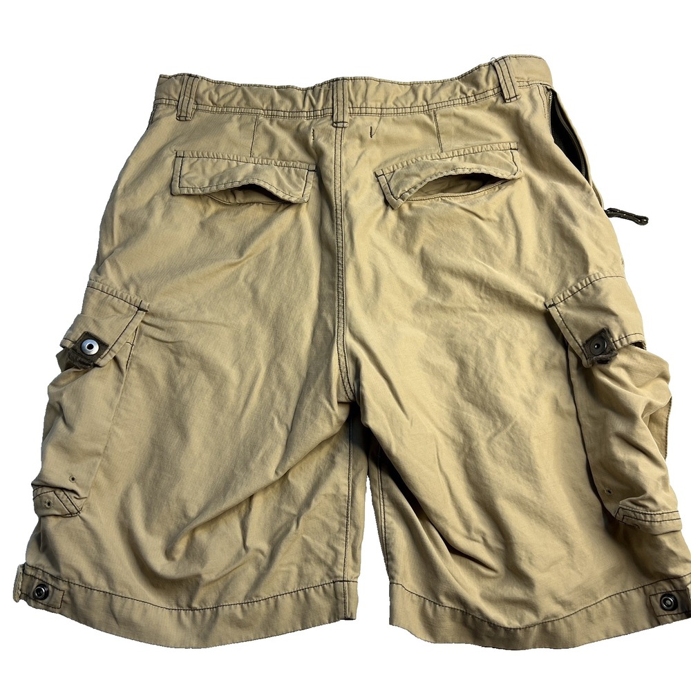 Vtg Y2K‎ Gap Cargo Shorts Men 34 Khaki Canvas Grunge Skate Casual Utility - Picture 2 of 9